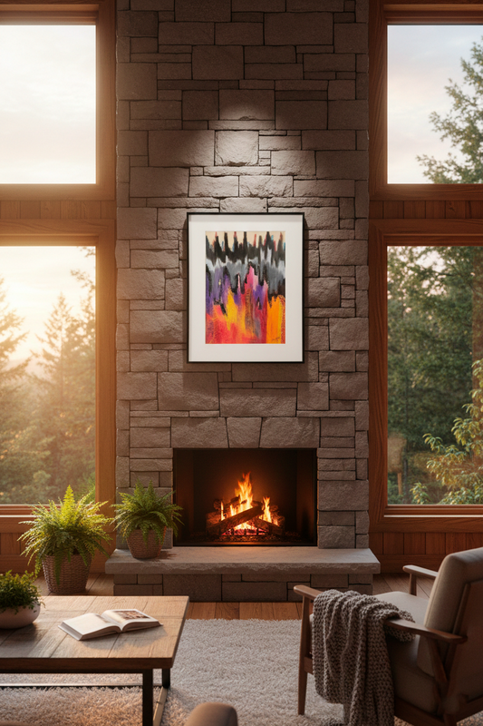 Cuadro abstracto Paz