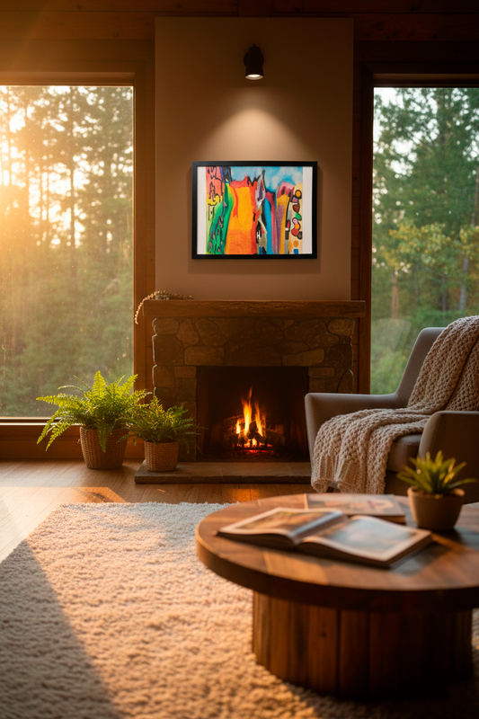 Cuadro abstracto Arena