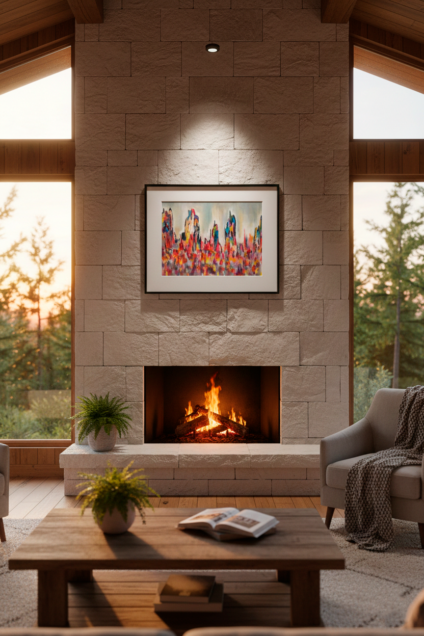 Cuadro abstracto Calma